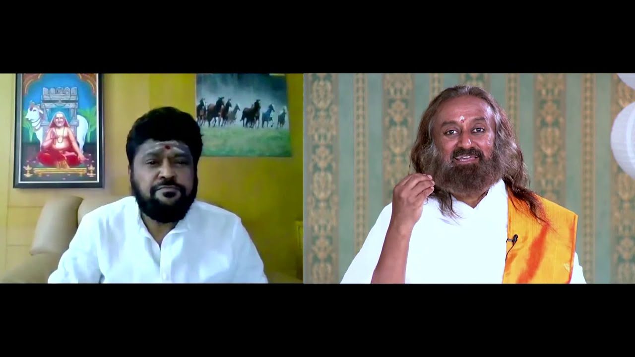 Sri Jaggesh in a Heart 2 Heart conversation with Gurudev Sri Sri Ravi Shankar