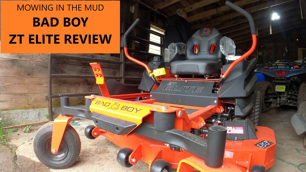 Bad Boy Elite Zero Turn Mower Full review vs Mud, Sticks, Hillsides and Torrential Rain.