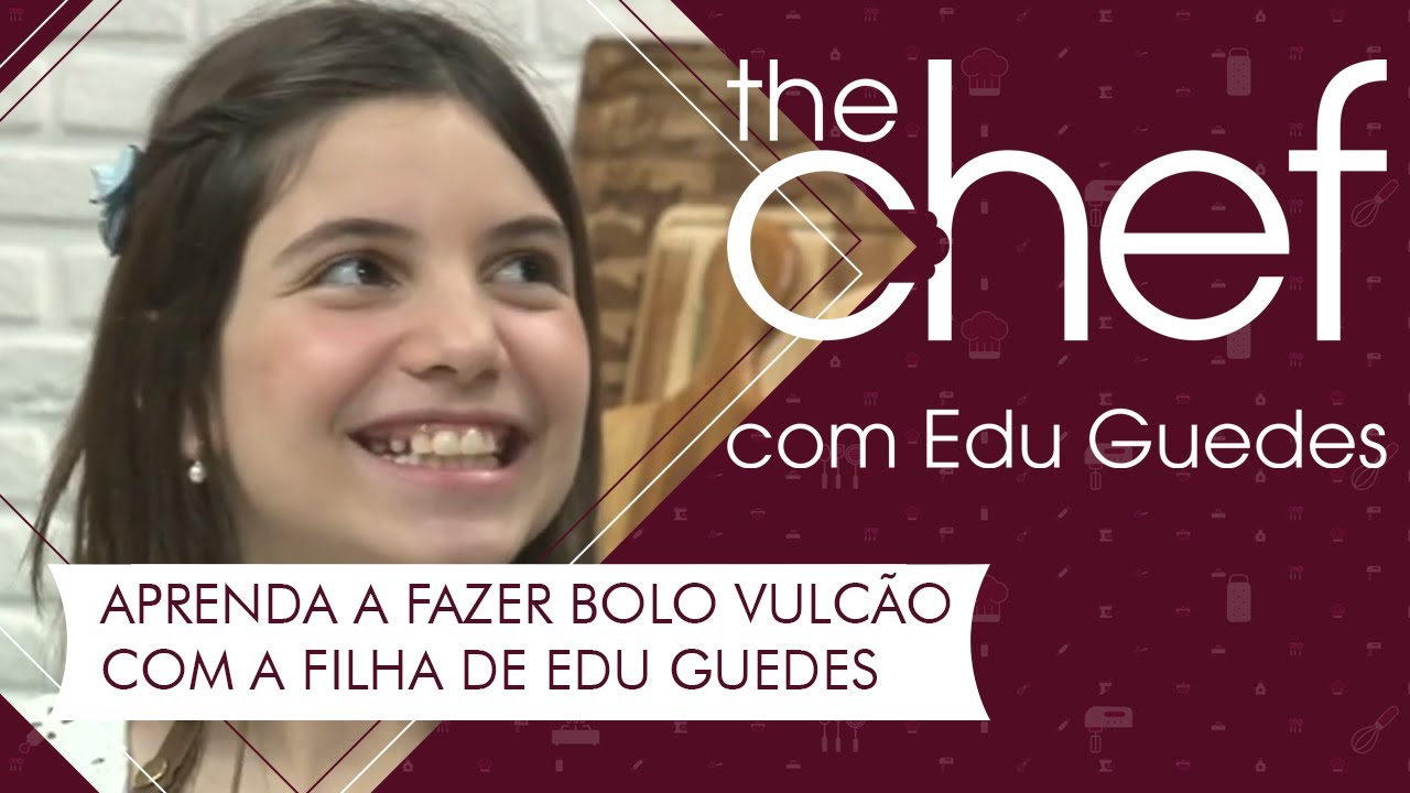 Maria, filha de Edu Guedes, ensina a fazer bolo vulcão | THE CHEF