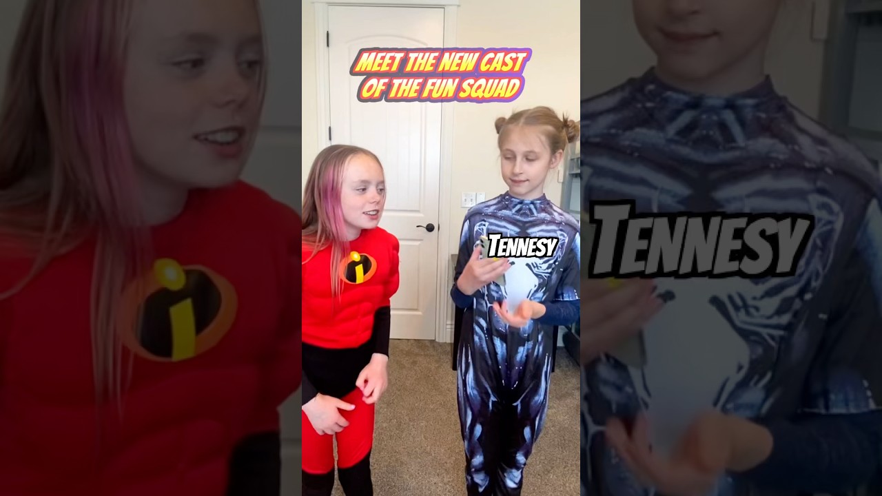 Meet Tennesy, Juliette, Gwen, Ella, and all our new friends in FUN SQUAD SUPERHERO TAG!