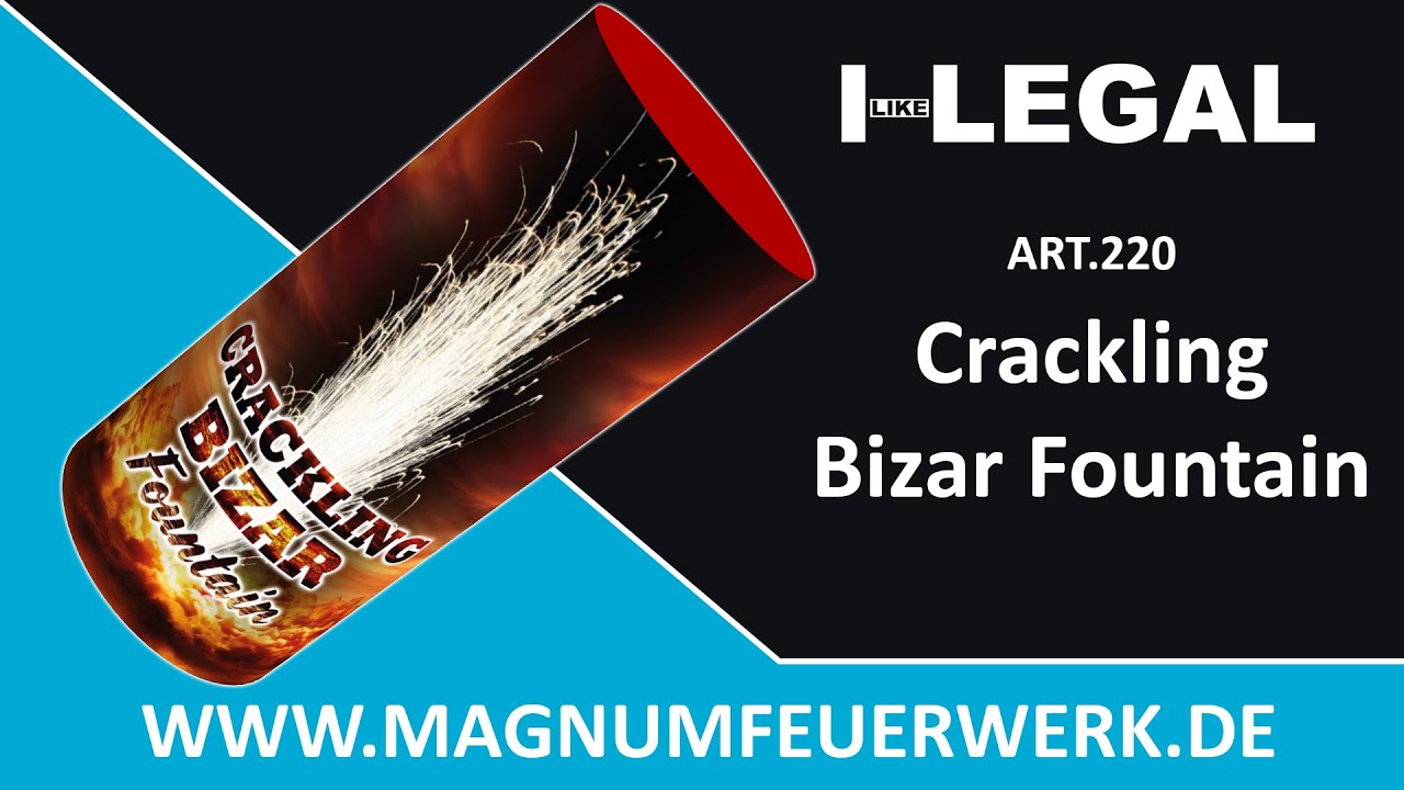 Art.220 Crackling Bizar Fountain Magnum Feuerwerk