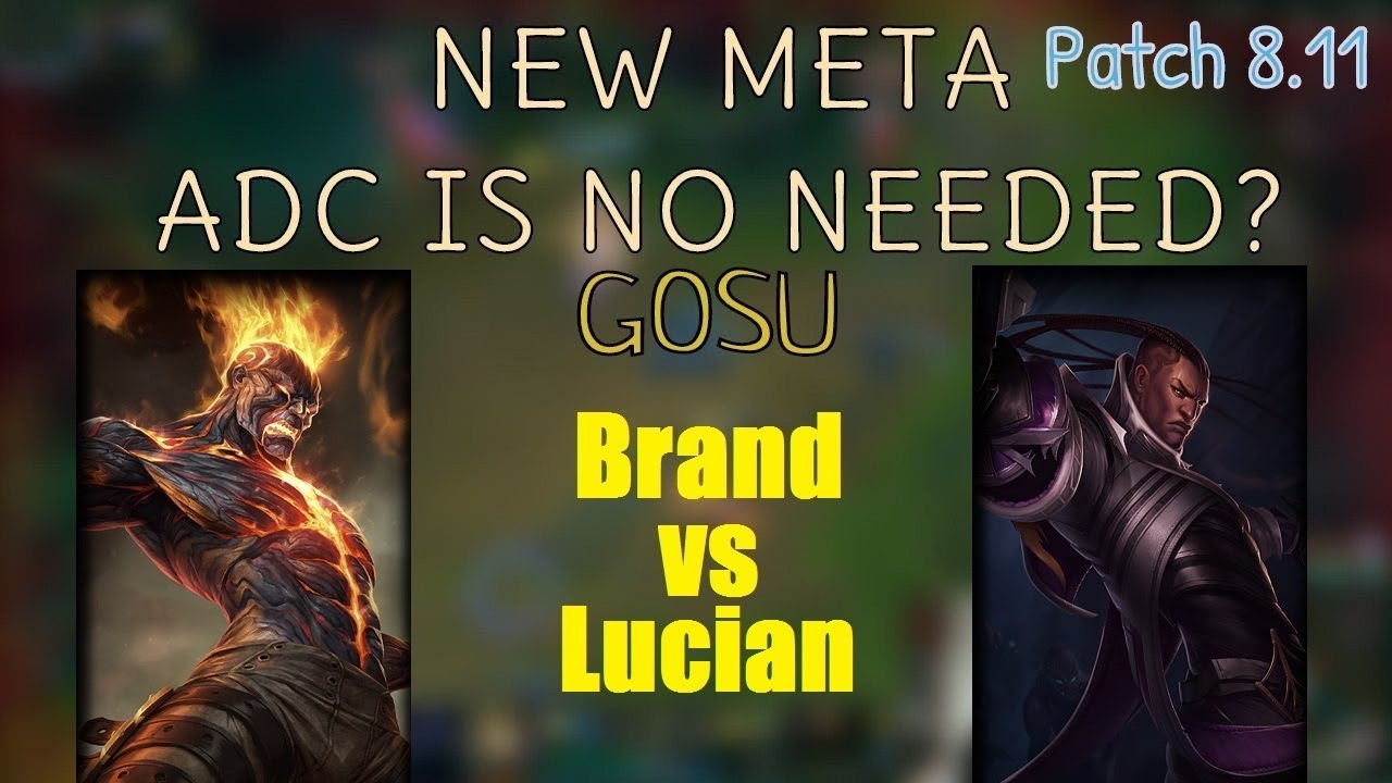 Gosu | BRAND vs LUCIAN | BRAND Adc | Challenger Gameplay | Patch 8.11