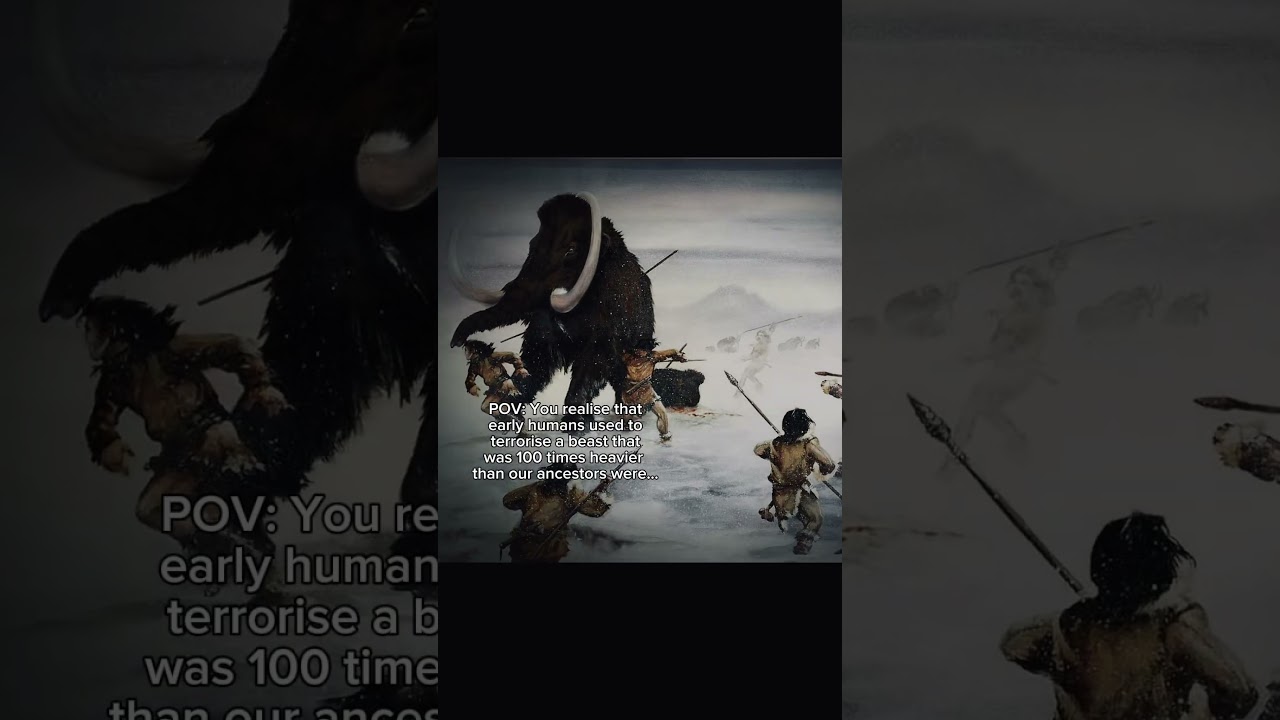 100x heavier&hellip; but stood no chance against humans #prehistoric #iceage #mammoth
