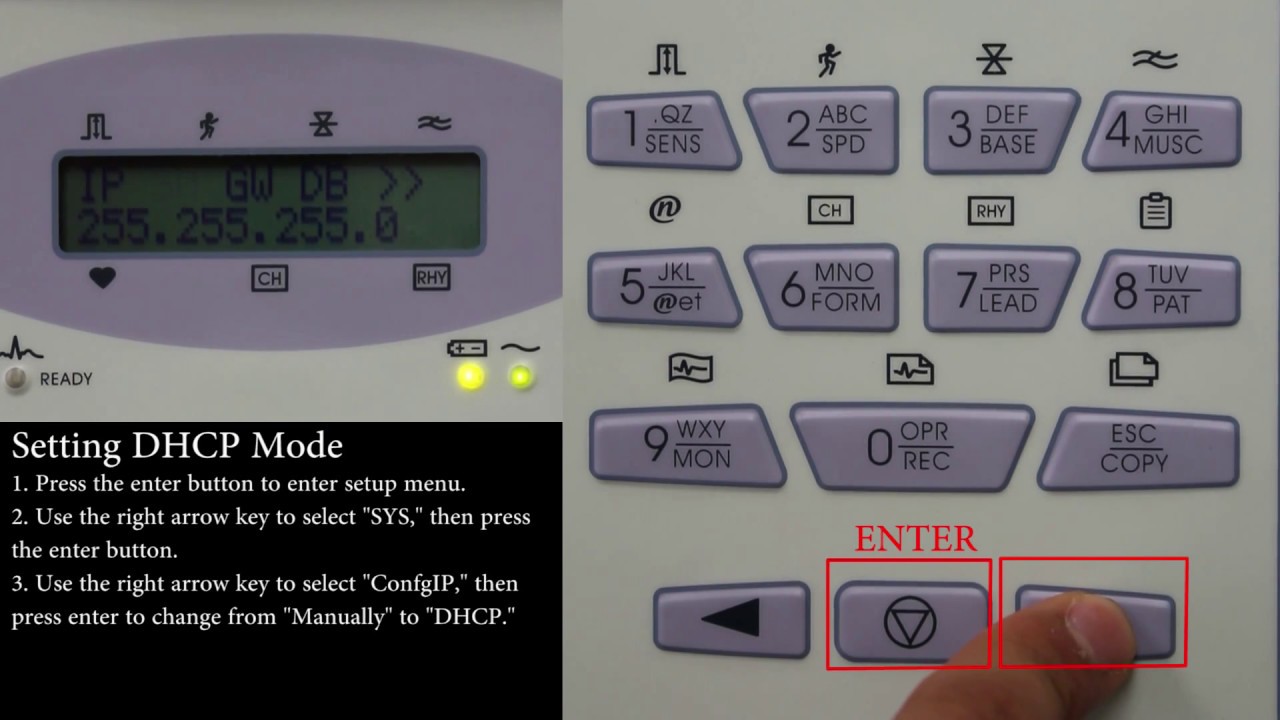 How to connect Bionet 12 channel ECG machine CardioCare2000 to ECG viewer software, using DHCP