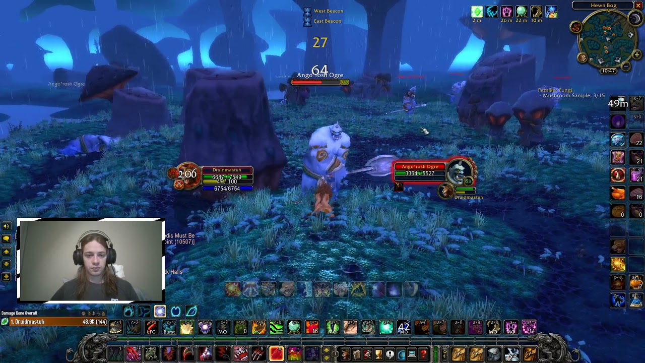 WoW: TBC - Level 66 Restoration Druid Leveling and WPvP - Finishing Up Zangarmarsh and Sethekk Halls
