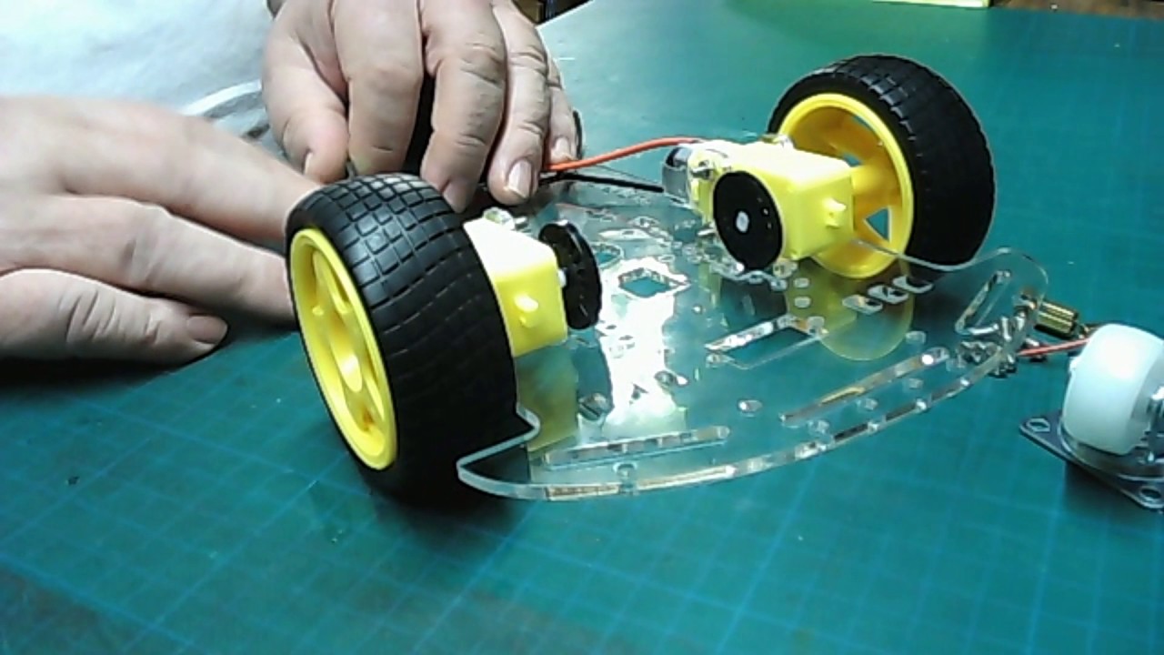 Hindernisläufer - 3Rad Roboter mit Arduino, L298N Motortreiber und Ultraschallsensor Teil 1