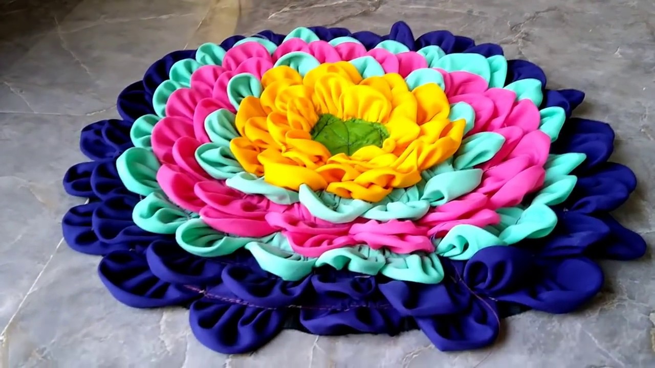 Dly - BLOUSE CUT Piece DOOR MAT || OLD CUT Piece DOOR MAT || HOW TO MAKE DOOR MAT