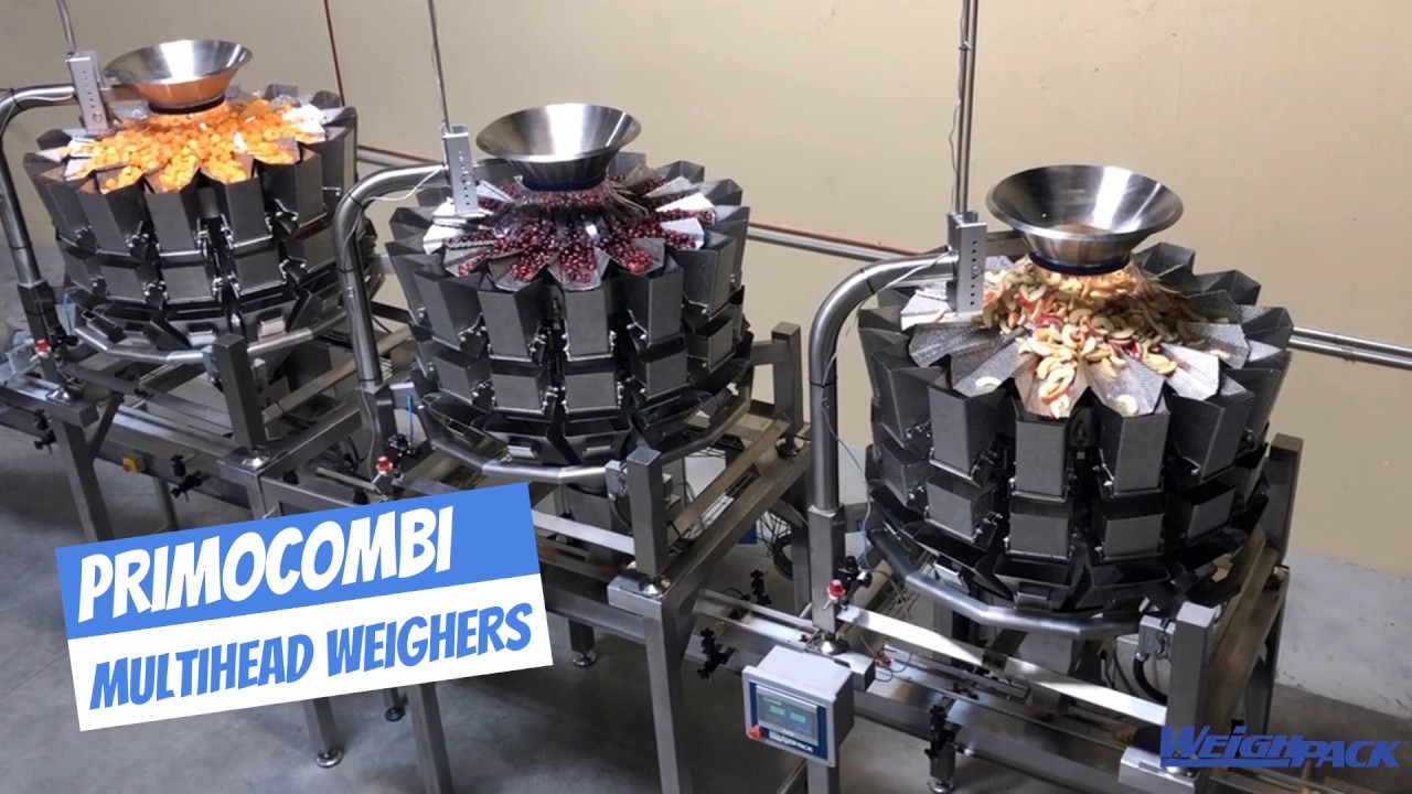 PrimoCombi  packaging machine to weigh fill and mix fresh fruit into cups