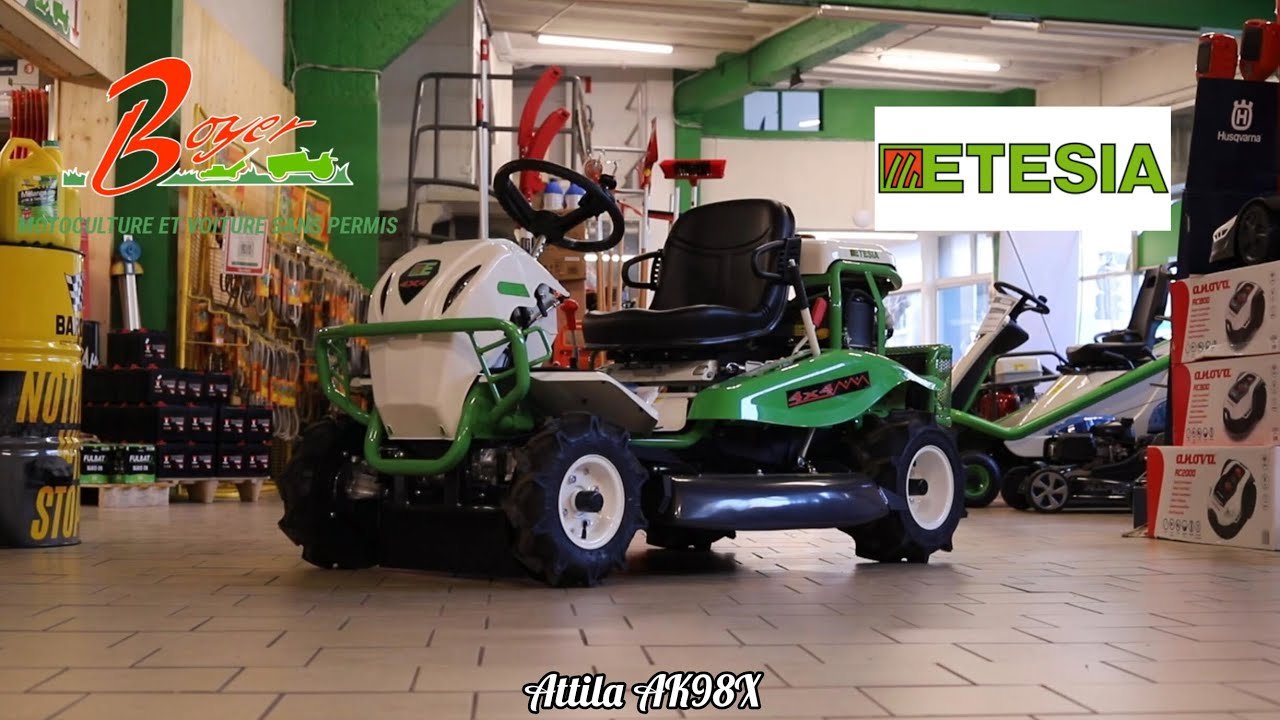 Etesia Atilla AK98X - Débroussailleuse Autoportee - Présentation - Boyer Motoculture