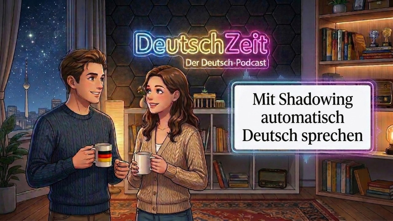 Besser Hören: A1/A2 Podcast | Mit Shadowing automatisch Deutsch sprechen 🗣️⚡