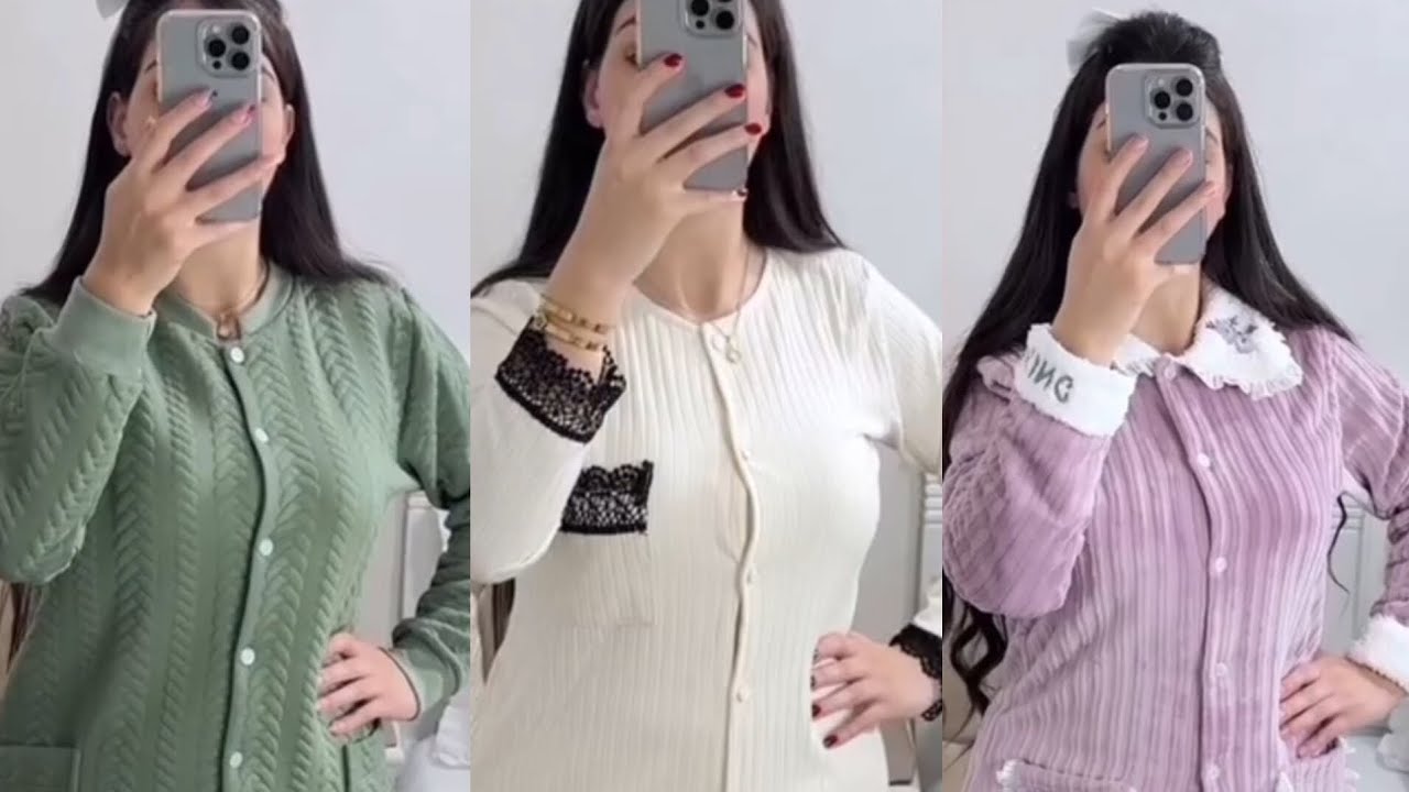 بجامات شتوية انيقة تخليك أميرة في بيتك🤩🤩🤩