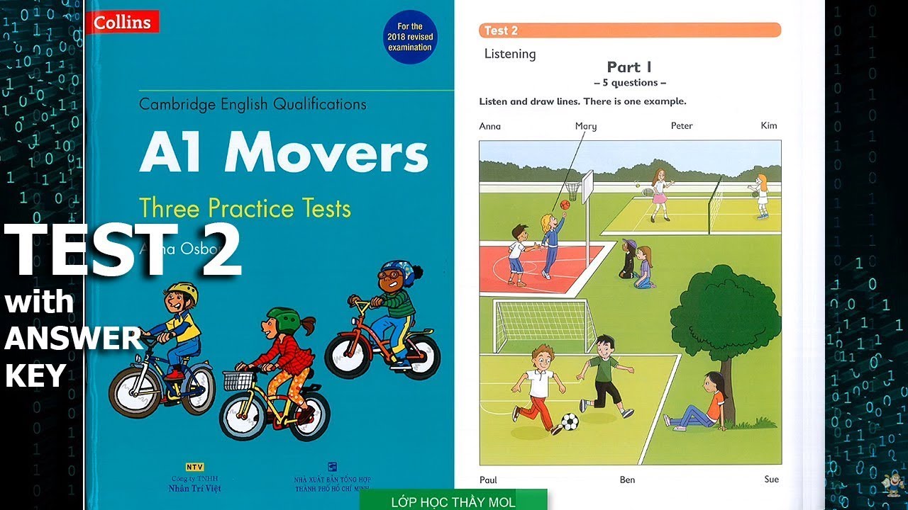 Movers COLLINS Three Practice Tests - Listening Test 2 | Lớp Học Thầy Mol