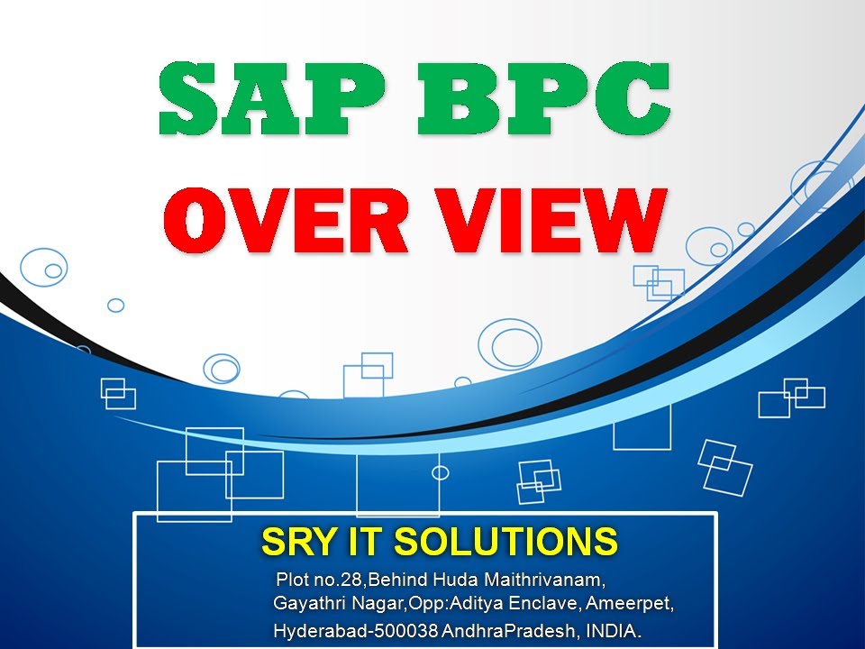 SAP BPC ONLINE TRAINING | BPC OVER VIEW | BPC TRAINING DEMO | BPC VIDEO