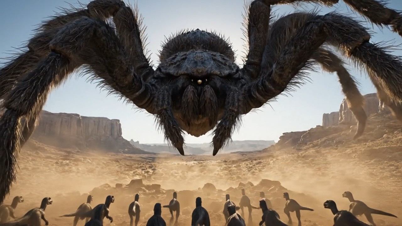 Predator Dinosaurs vs  Giant Spiders – The Fierceest Battle in Dinosaur History Part 1