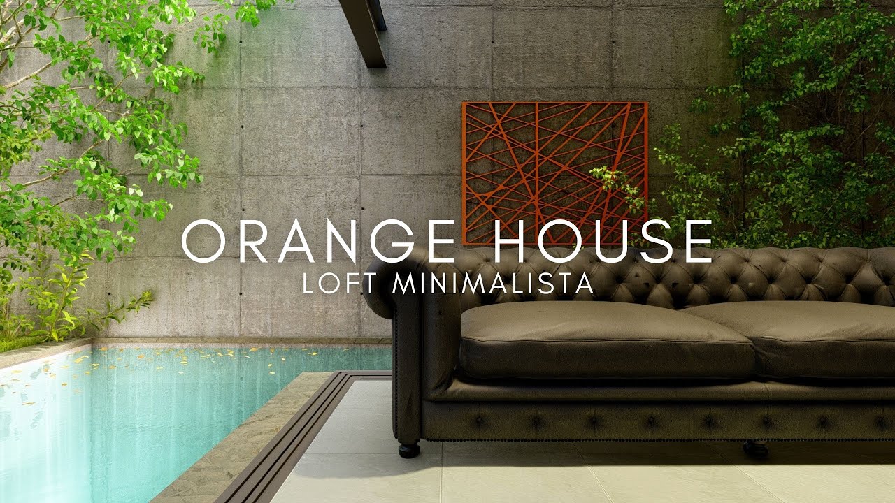 LOFT INDUSTRIAL DE 48M² MINIMALISTA COM PISCINA - ORANGE HOUSE