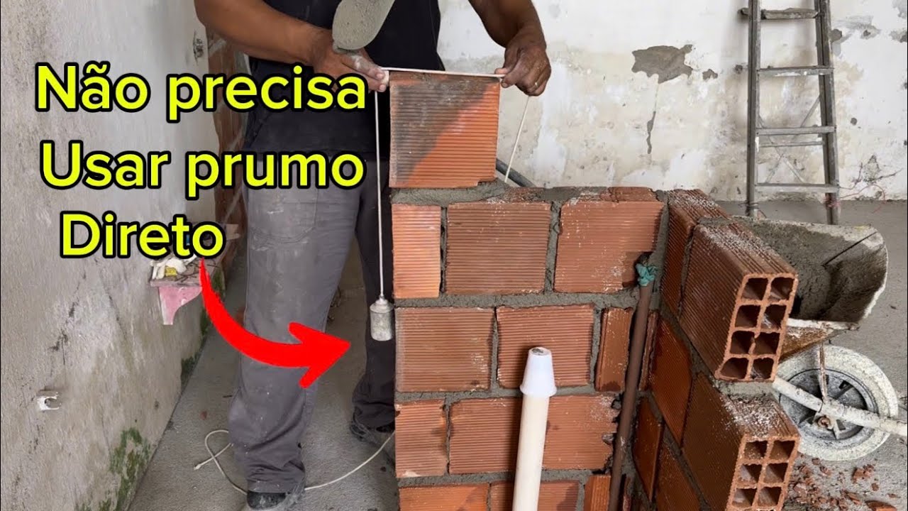 ASSENTAR TIJOLOS AGORA FICOU FÁCIL QUALQUER UM FAZ MESMO SEM EXPERIÊNCIA 