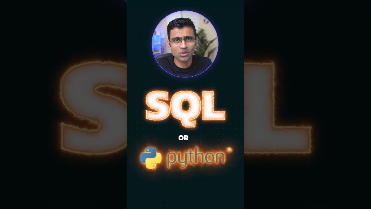 SQL or PYTHON #shorts #codebasics #python #sql #programming #data #dataanalyst #datascientist
