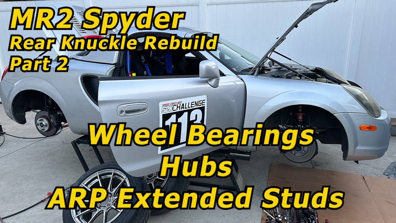 Ремонт заднего поворотного кулака MR2 Spyder, часть 2 — подшипники ступиц, удлинённые шпильки ARP