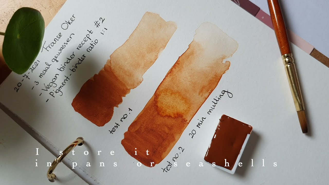 Making vegan watercolour paint || A look into my sustainable art studio