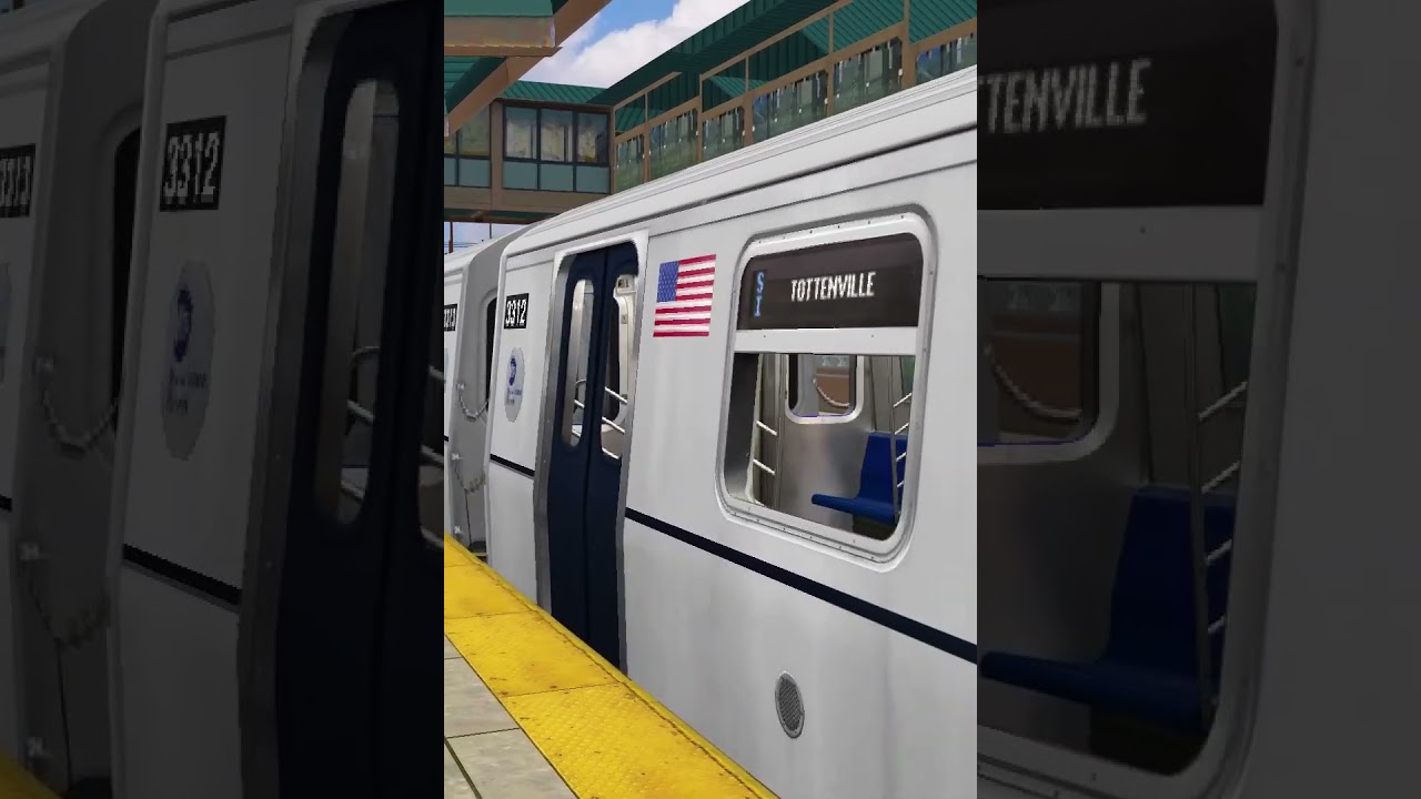 Openbve Shorts: R153S Local Train Arriving at Arthur Kill🚇🗽 #shorts #fyp #nycsubway #statenisland