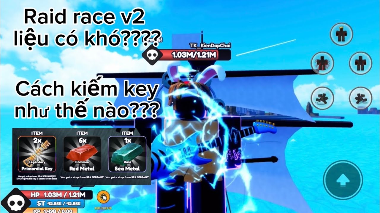 Raid Race v2 Và Cách Kím Key Race v2 | One Fruit Simulator | NTK~Game