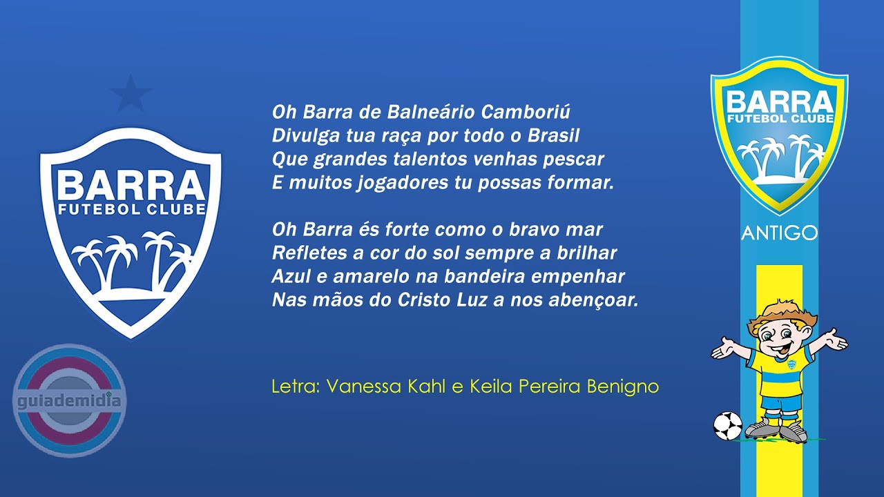 Hino do Barra Futebol Clube ( SC ) [ Balneário Camboriú ]