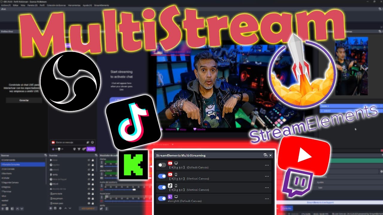 Como hacer MultiStream con OBS y Streamelements | Instalación y Configuración 👌