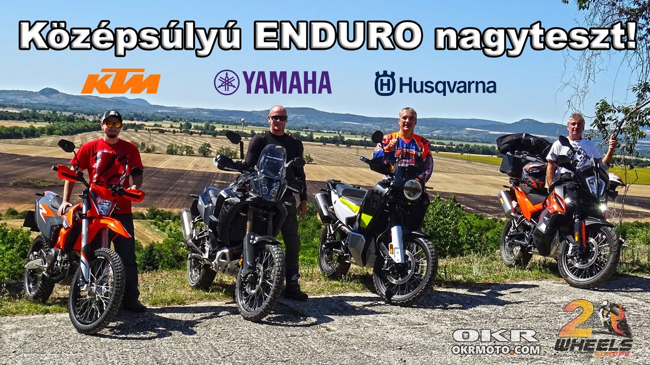 Középsúlyú ENDURO nagyteszt: KTM vs Husqvarna vs Yamaha