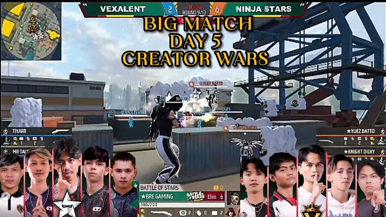 VEXALENT VS NINJASTARS CREATOR WARS DAY 5 BATTLE OF STARS BIG MATCH FULL HIGHLIGHT 