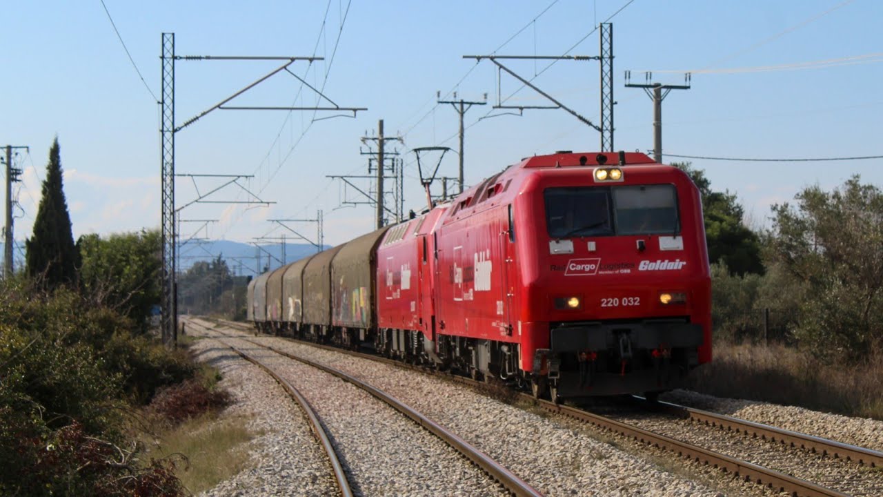 First Appearance Of Rail Cargo Logistics Goldair In Attica & Morning Traffic In Dekeleia Station