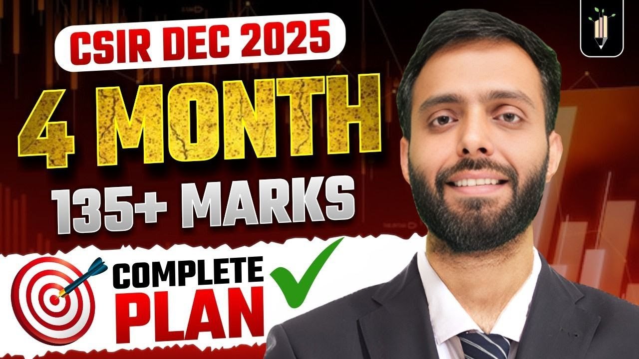 Crack CSIR NET in Just 4 Months 🚀 Smart Study Strategy 🧠
