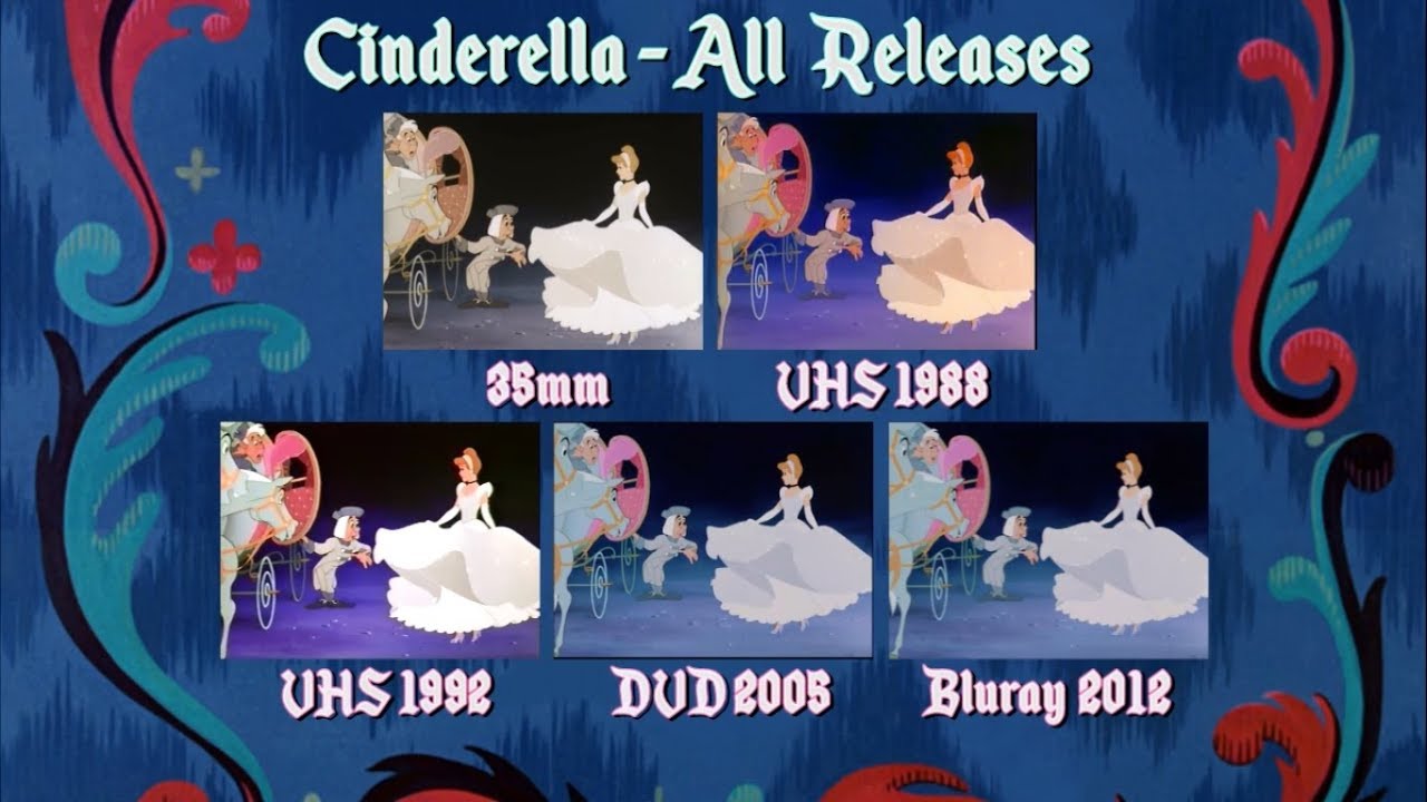 Cinderella - Comparison All Video Release