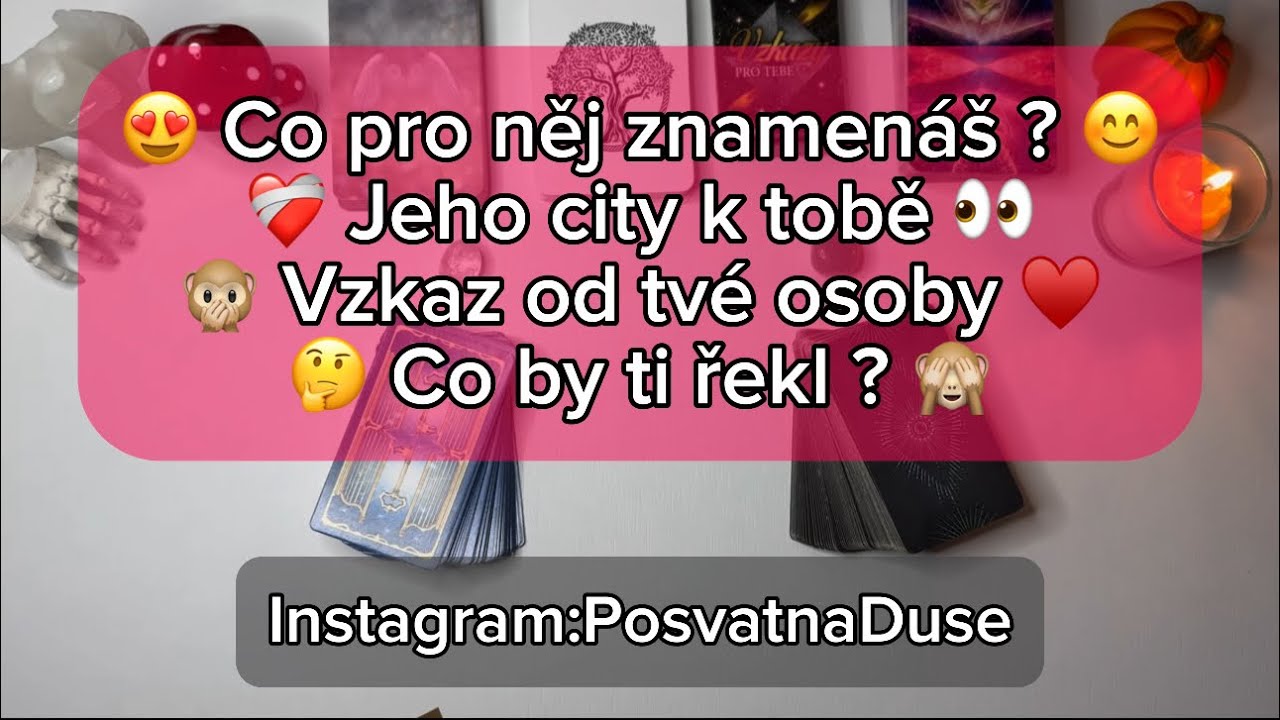 ✨ Nadčasový výklad 😍 CO PRO NĚJ ZNAMENÁŠ ? Jeho city ? 😊 #tarot #vykladkaret #love