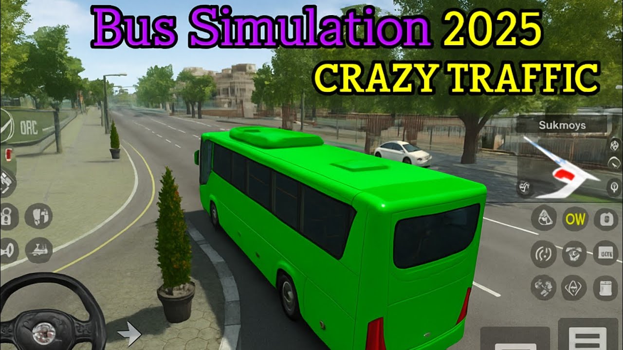  Crazy City Traffic! Bus Simulator 2025 Gameplay. 🚌  #bus #games #gameplay 