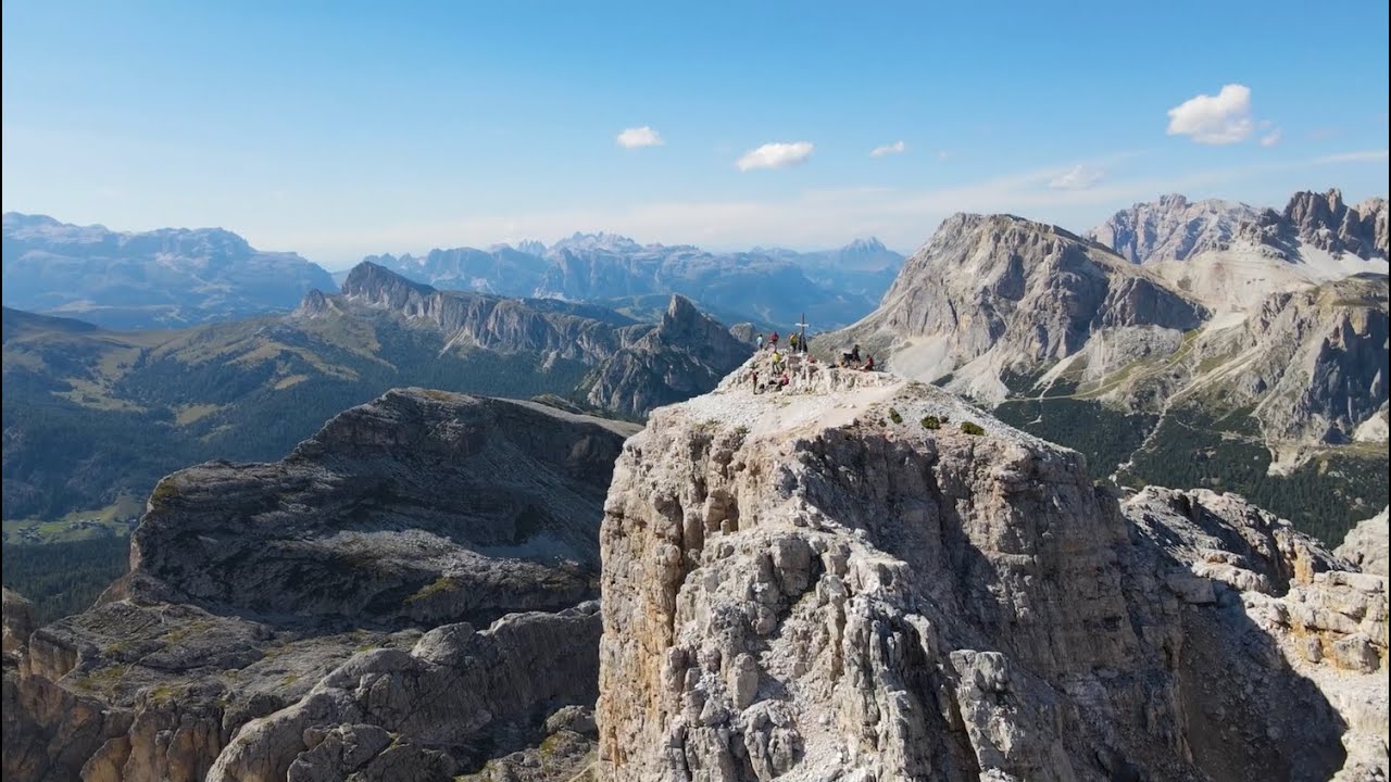 BEST italian mountains | 4K drone footage | Rif. Nuvolau - via Ferrata Ra Gusela - Averau Peak