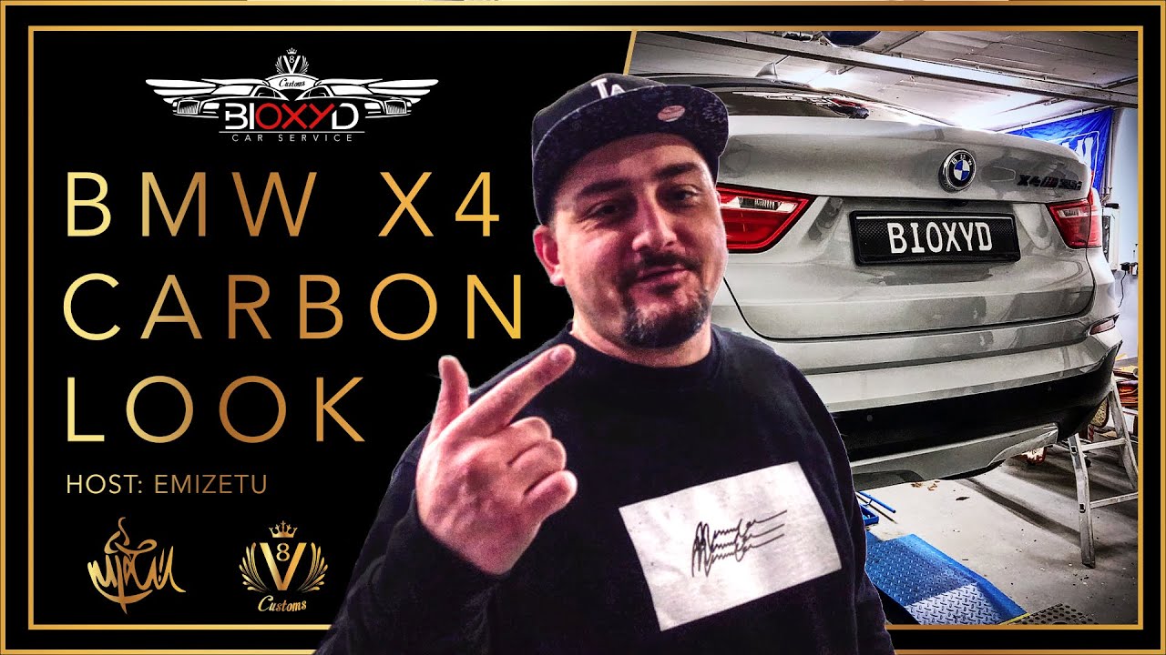 V8 Customs #85 - BMW x4 - 3M Black Carbon Look by BIOXYD CAR WRAPPING 4K VIDEO (SUB. PL)