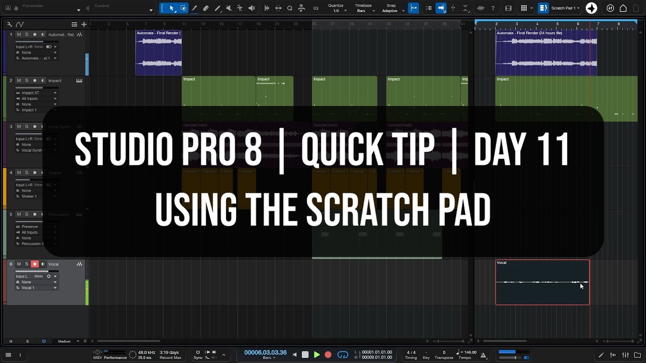 Studio Pro 8 | Быстрый совет, день 11 | Использование блокнота для черновиков