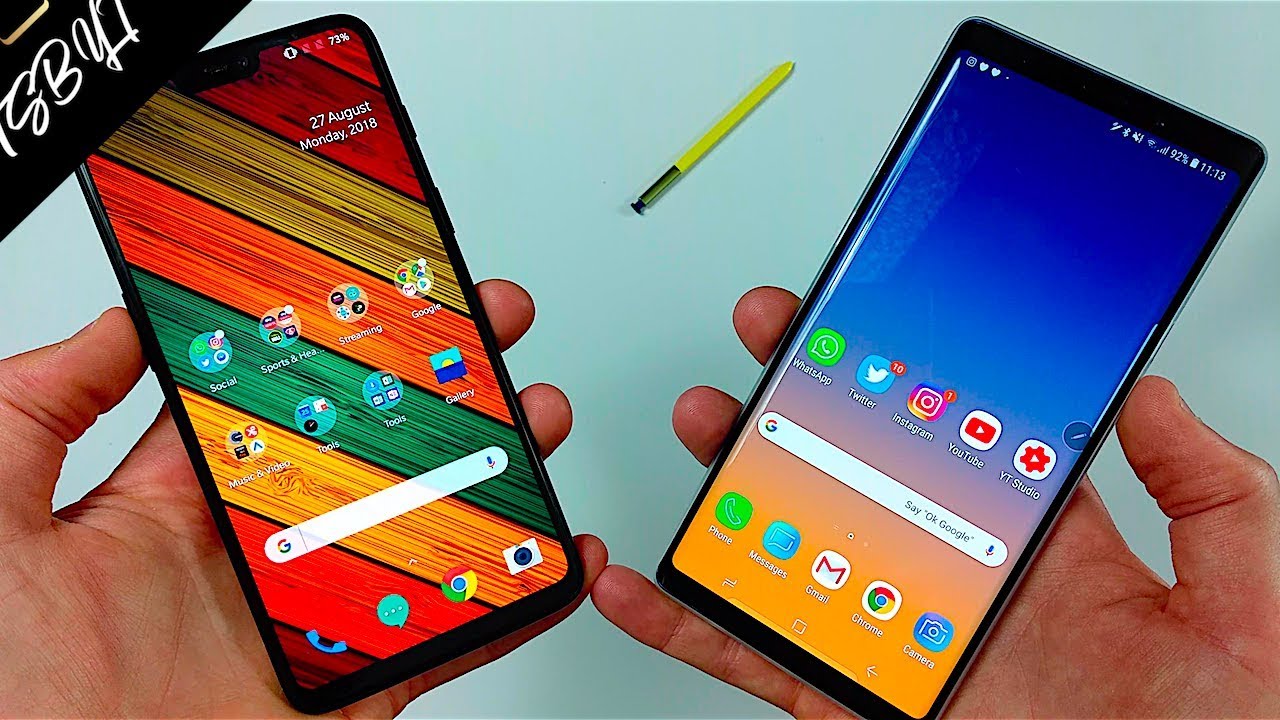Samsung Galaxy Note 9 vs OnePlus 6!