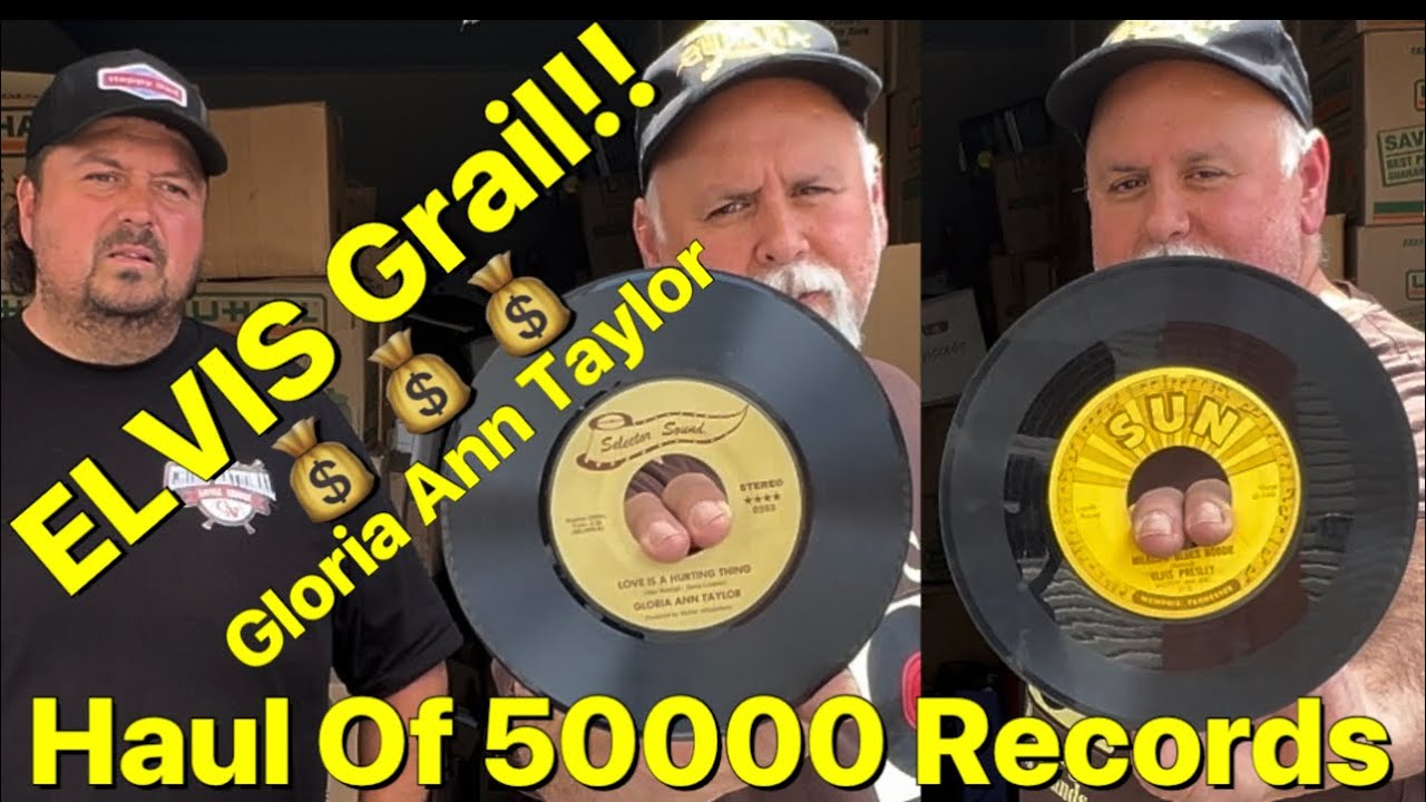 Storage Unit Haul Of Over 50000 Vinyl Records Dig #9 Rarely Found Elvis Presley Grail Sun 45 & LPs
