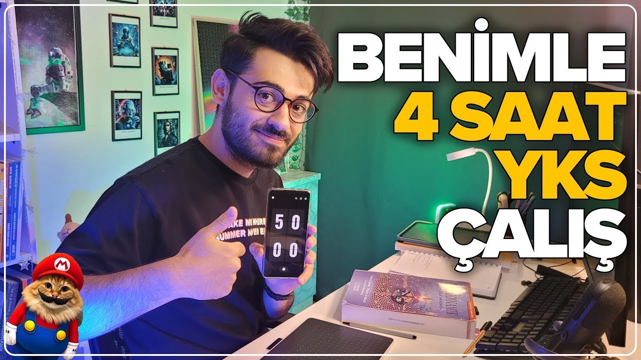 YKS'ye 146 Gün Kala Benimle Verimli Çalış! | 4 SAAT BİRLİKTE ÇALIŞALIM! | Study With Me Live