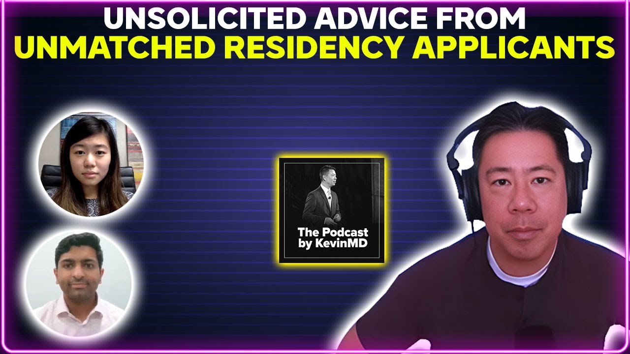 Unsolicited advice from unmatched residency applicants