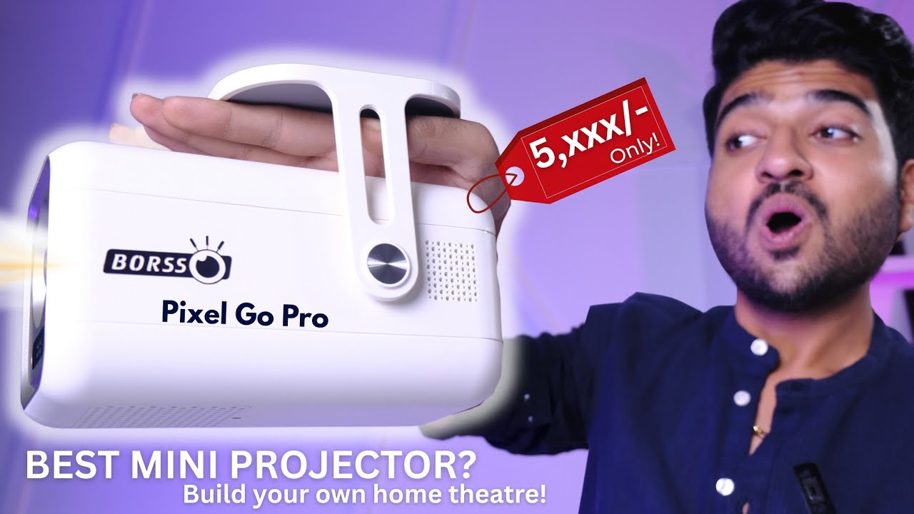 Borsso Pixel GoPro Projector Unboxing & Honest Review 🔥 | TECHFLIX 