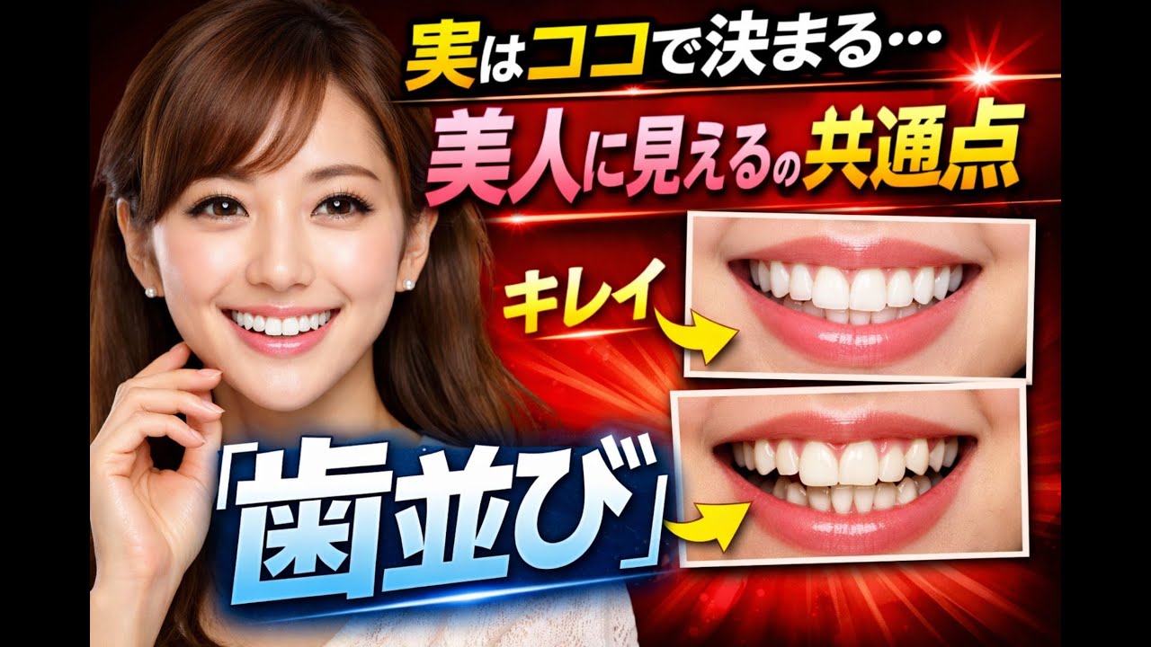 美人の条件！歯並びがキレイ！
