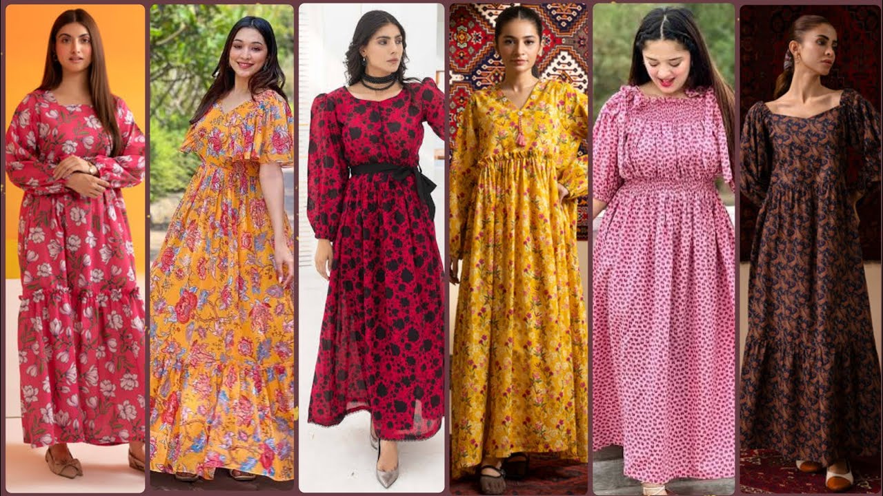 35+ Very Stylish Printed Lawn Maxi Dress Designs || Long Frock Design 2025 | New Maxi Dress Designs