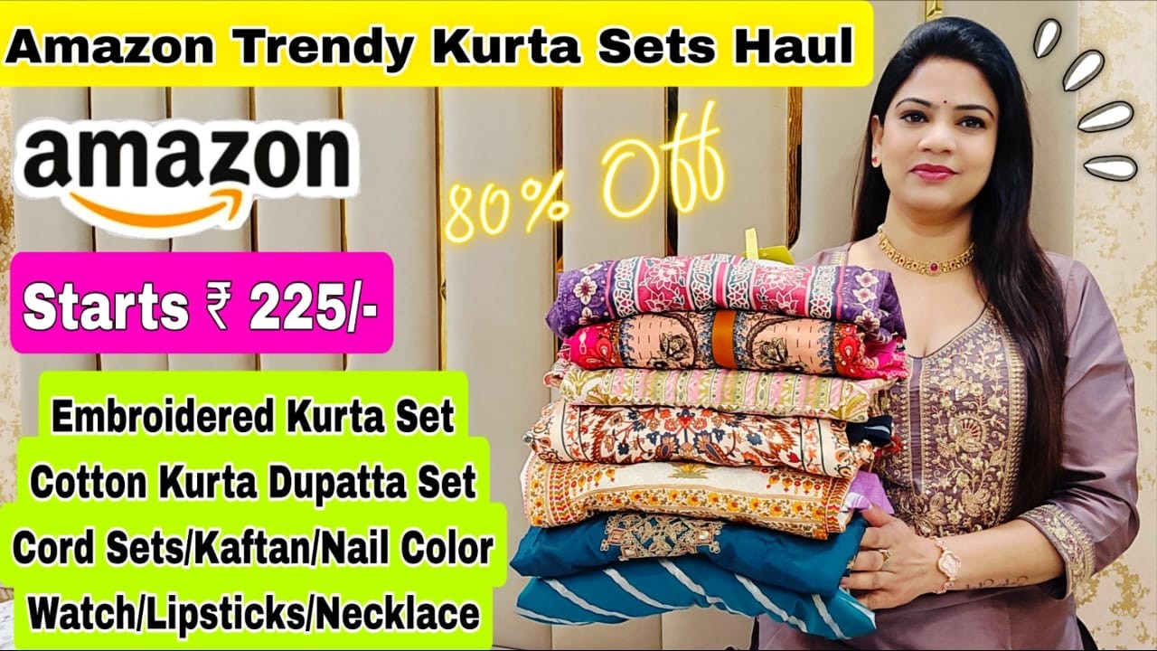 Amazon Top Trending Kurta Sets/Cord Sets Haul,Amazon Valentine Special,Rajni Style Tips #amazon #ad
