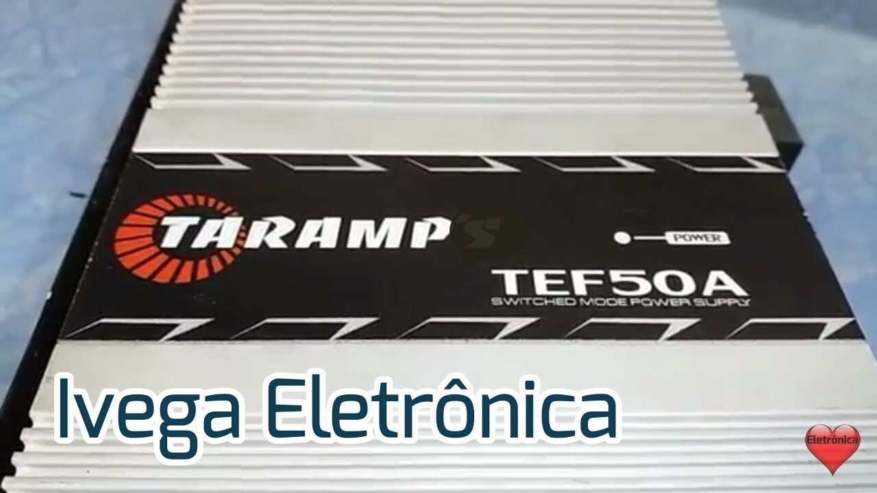Fonte Taramps TEF50A conserto e funcionamento.