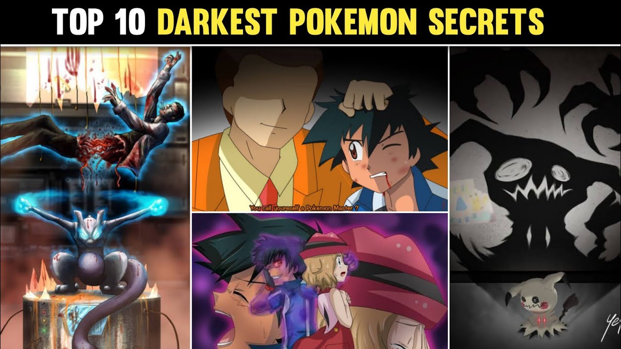 Top 10 Darkest Pokemon Secrets|Top 10 Creepiest Pokemon Facts|Creepy Things in Pokemon|