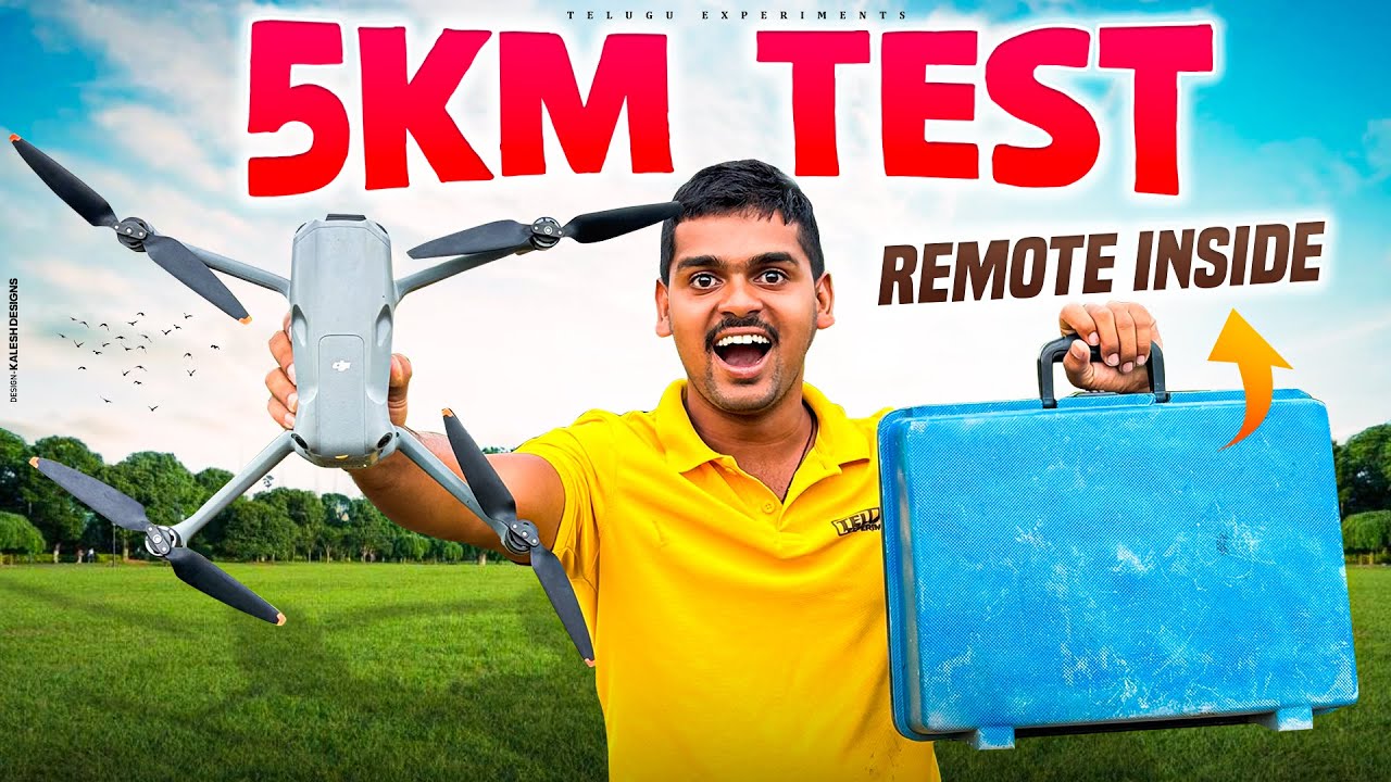Drone 5 Km పంపి రిమోట్ Off చేసాము 😥😫 Will it return to home ? what Happen...😲😲 Telugu Experiments