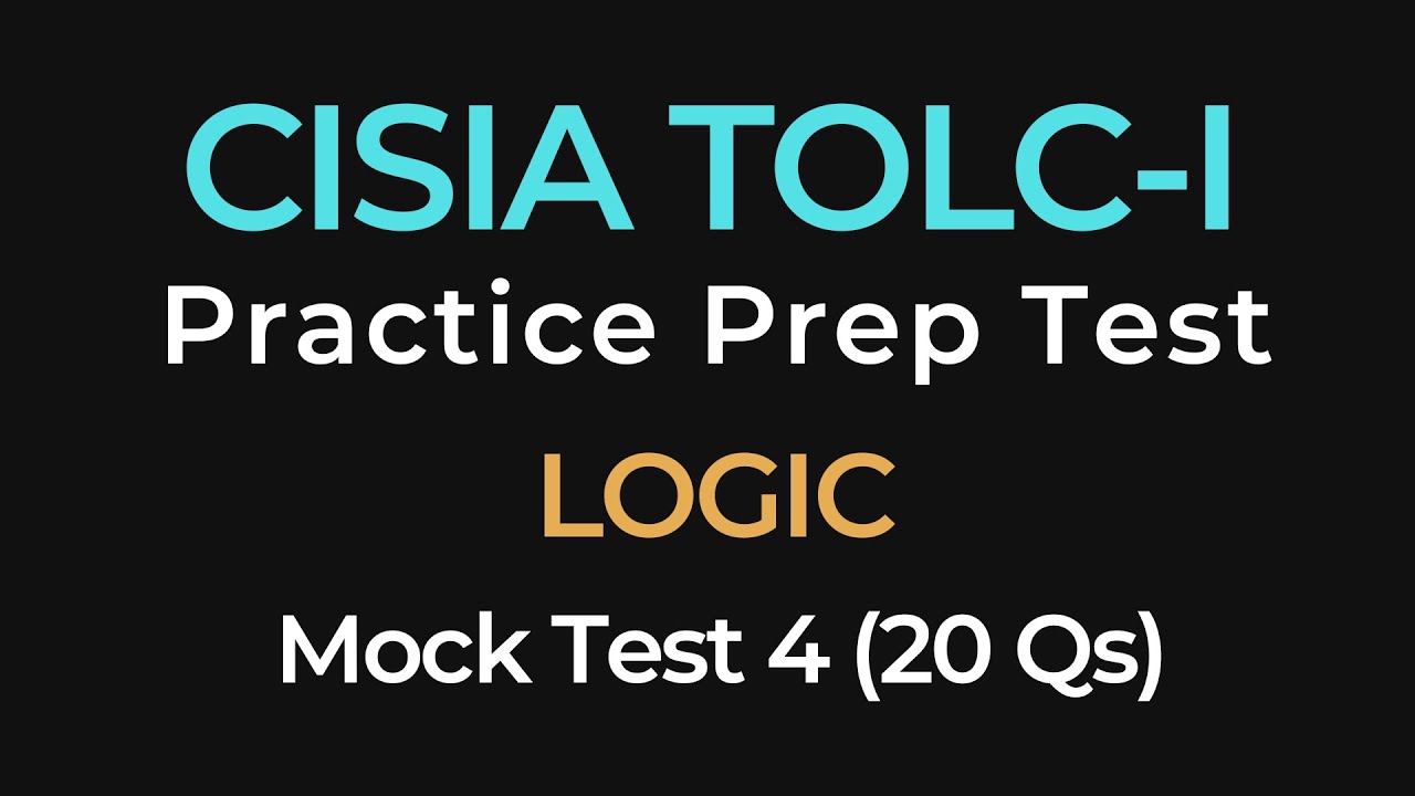 CISIA TOLC-I Logic Practice Exam 04 | Full-Length 20 Practice Questions & Answers