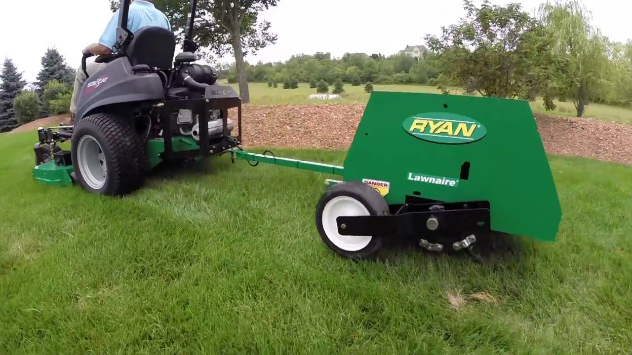 The Lawnaire Tow-Behind Aerator from Ryan Turf